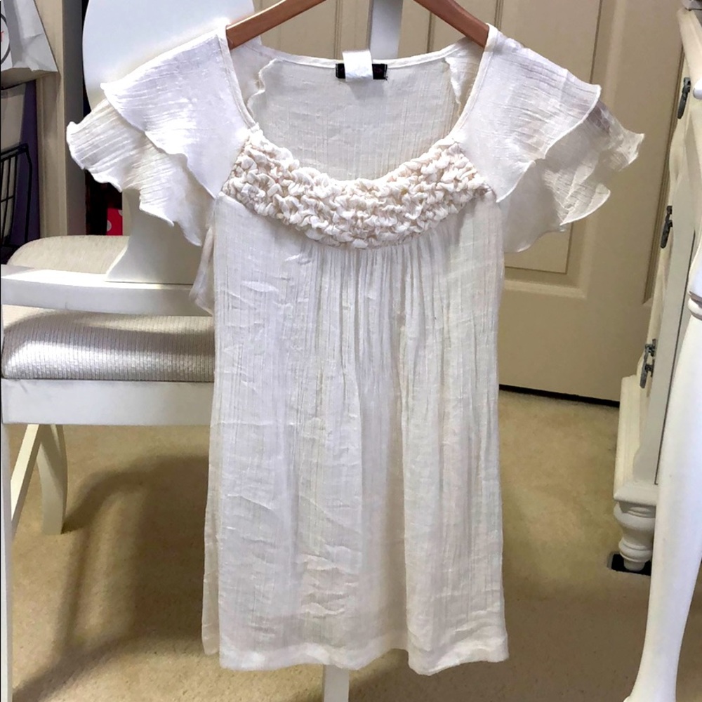 White dress top